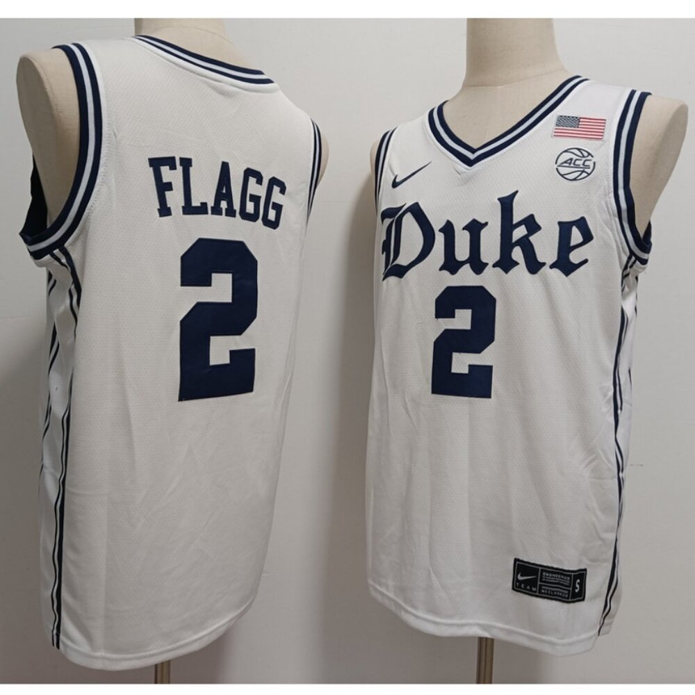 Mens Cooper Flagg  White Jersey Stitched